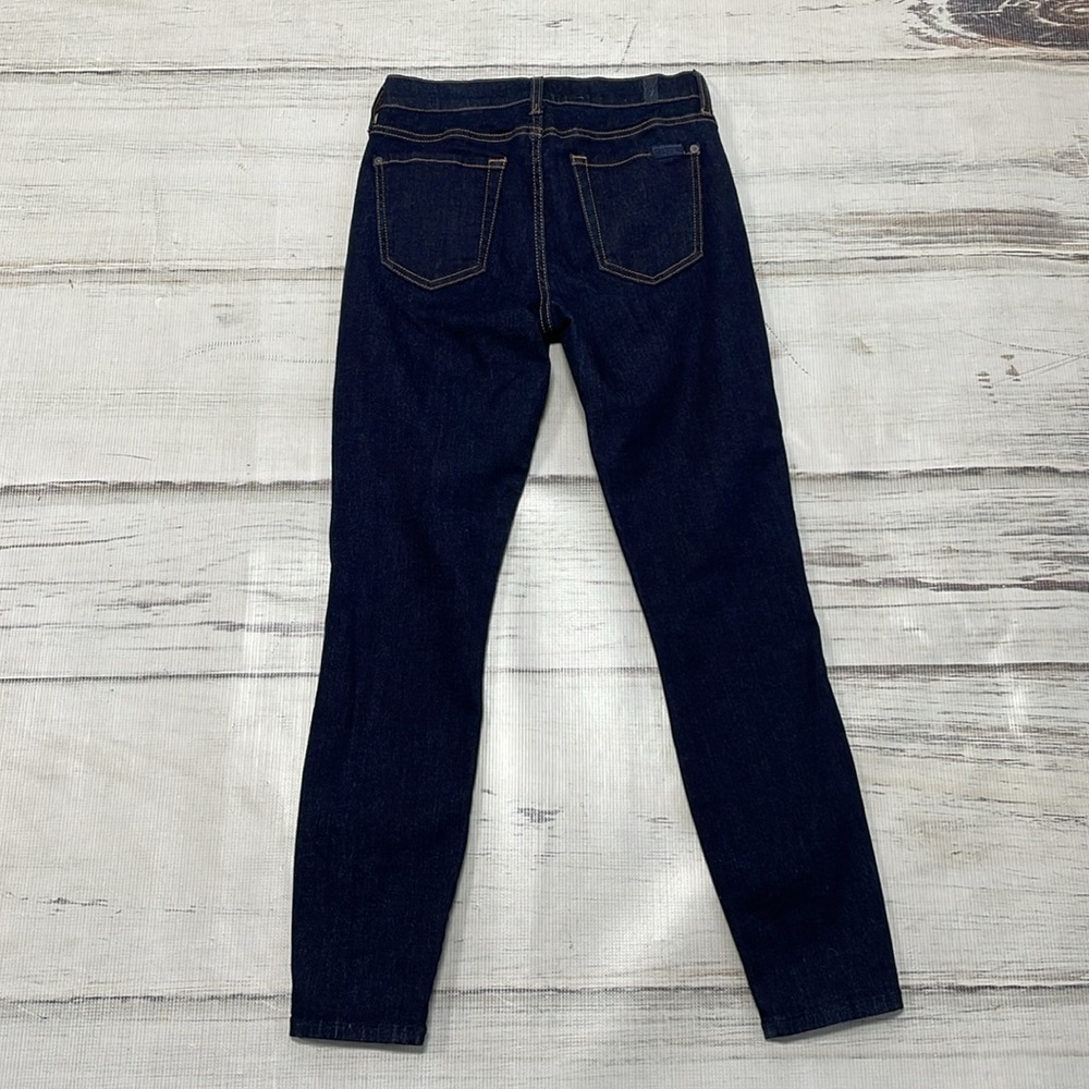 7 For All Mankind Jeans Womens 25 Blue Ankle Gwenevere Skinny Front Seam Denim - Picture 8 of 14